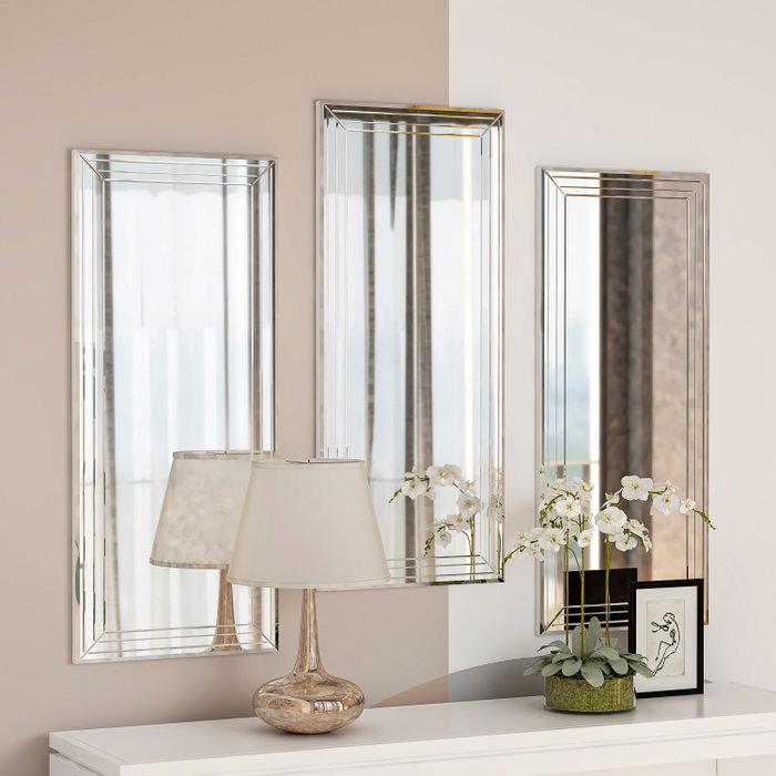 Hanah Home Mini Neom - Set de 3 Espejos Decorativos Transparentes